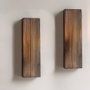Hanah Home Raf281 Estantería de Pared de Madera Maciza (2 piezas)